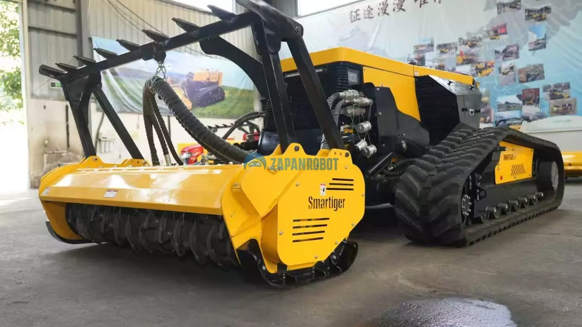 Большой дизельный мульчер Zapan ST75 с пультом управления